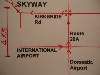 MAp of Auckland Airport Skyway Lodge